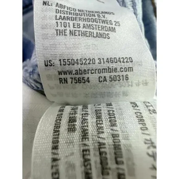 Abercrombie & Fitch Curve Love 90s Straight Jeans Ultra High Rise 31x12 - Picture 6 of 6